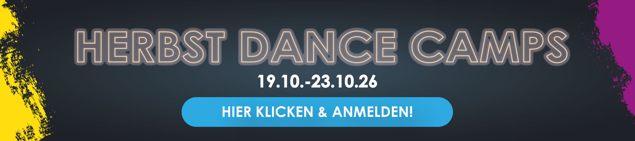 Herbst Dance Camp vom 19. bis 23.10.26 - hier klicken für mehr Infos